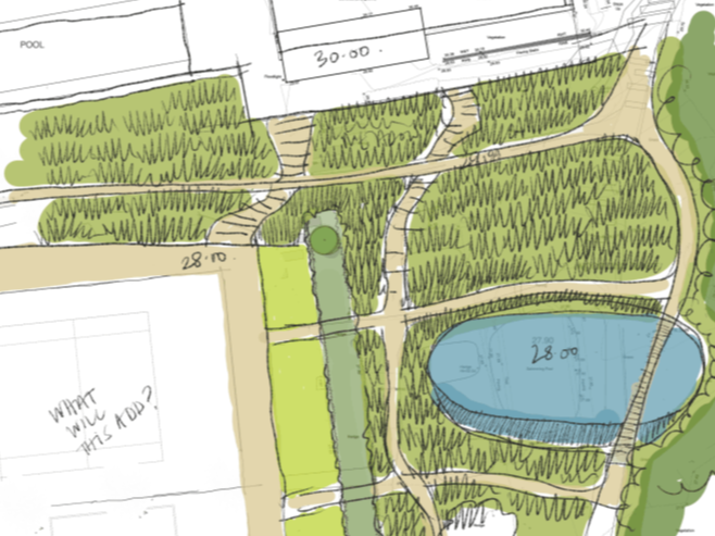 Hand drawn Landscape Plan